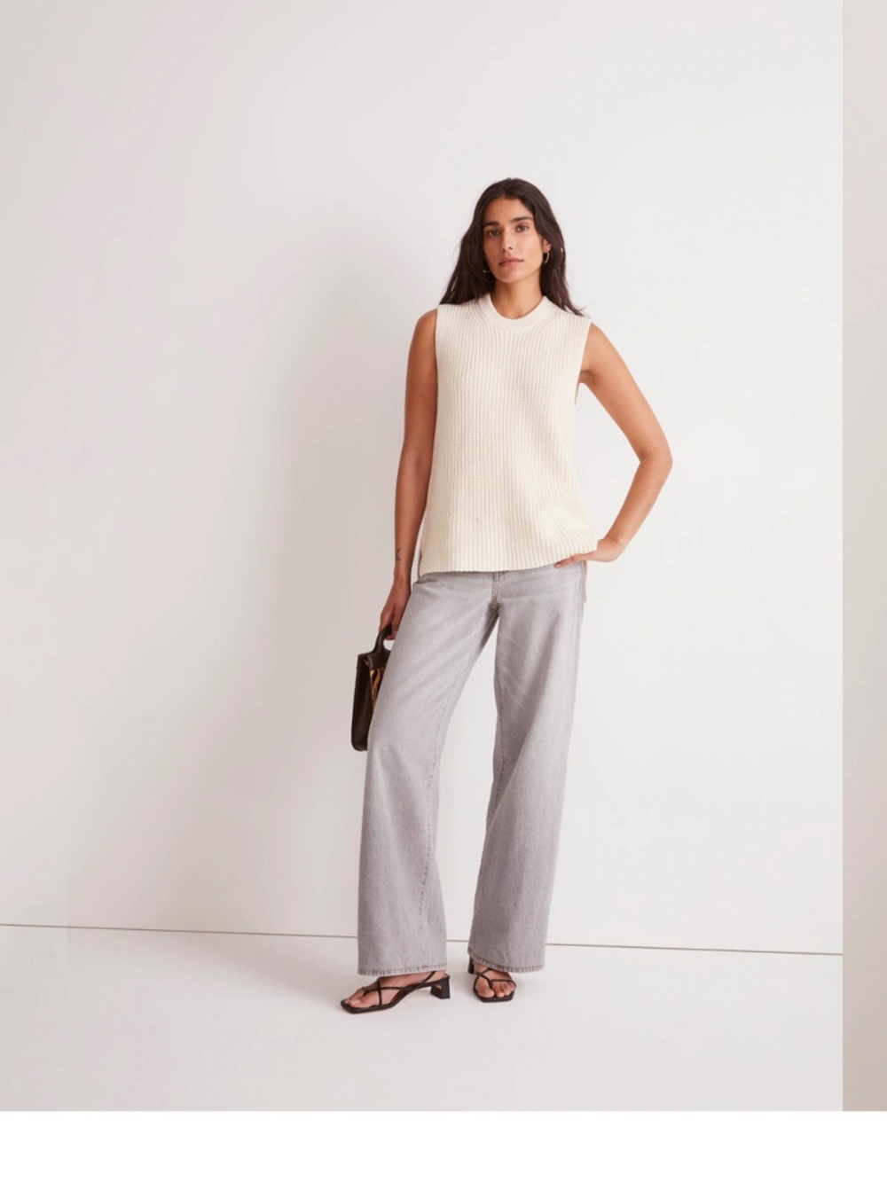Madewell Ribbed Long Sweater Vest